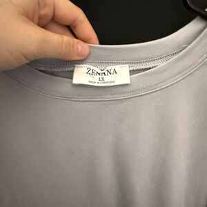 Zenana Outfitters Women's Light Gray Short Sleeve Tee